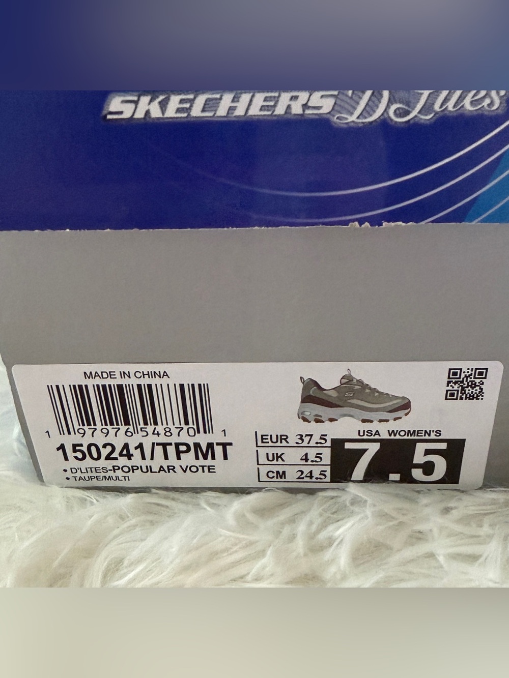 Skechers D'Lites Memory Foam Sneakers - Size 7.5 - Picture 7 of 7